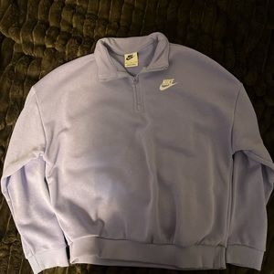 Nike lavender quarter zip